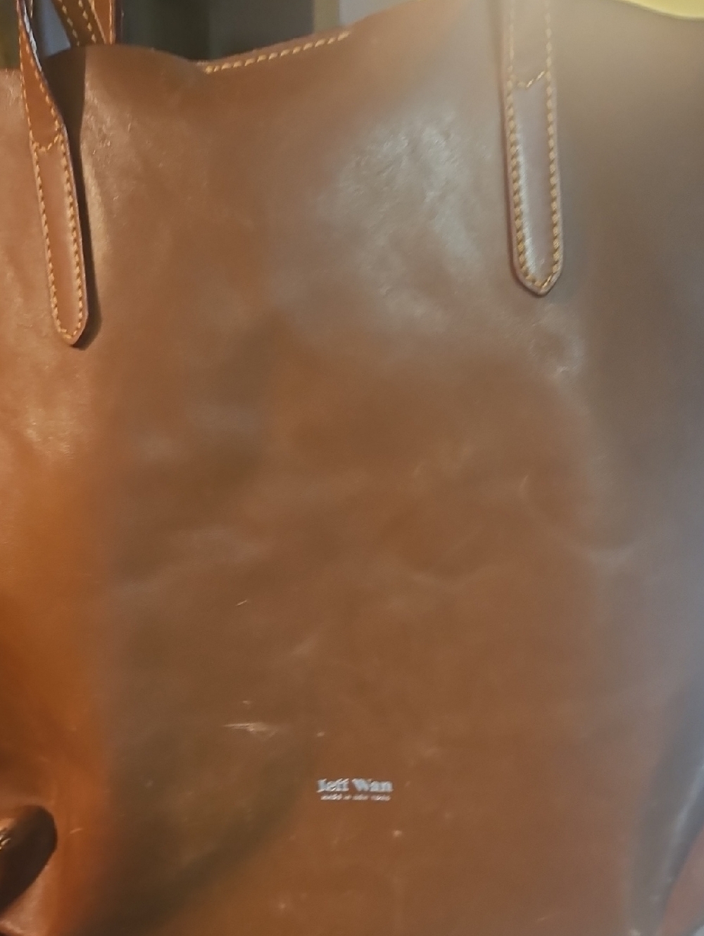 Jeff Wan Brown Leather Tote - Classic Women's Carryall